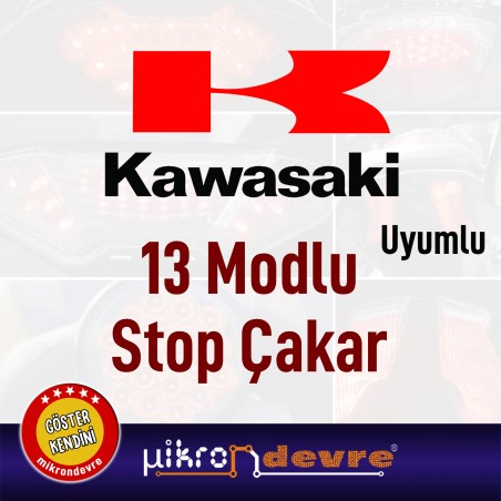 Kawasaki Uyumlu 13 Modlu Stop Çakar Modülü