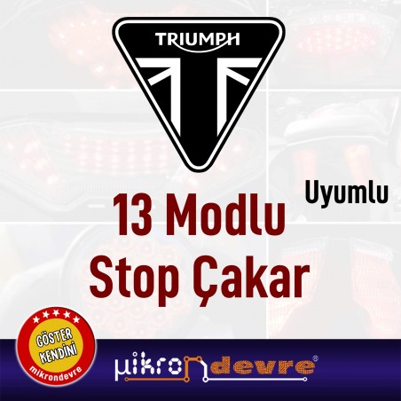 Triumph Uyumlu 13 Modlu Stop Çakar Modülü