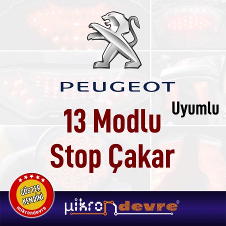 PEUGEOT Uyumlu 13 Modlu Stop Çakar Modülü