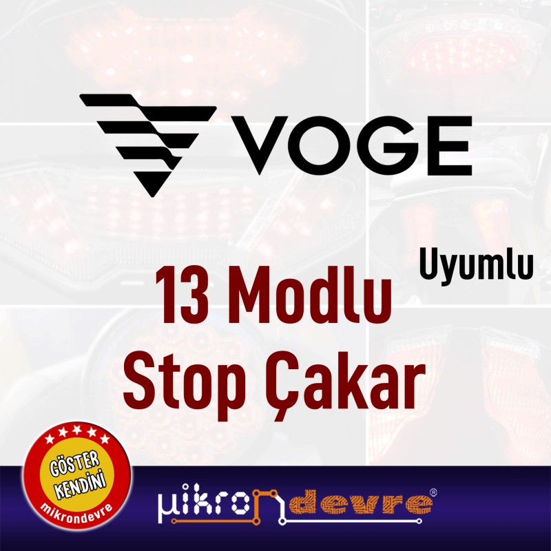 Voge Uyumlu 13 Modlu Stop Çakar Modülü