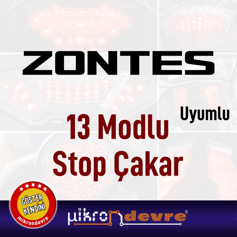 ZONTES Uyumlu 13 Modlu Stop Çakar Modülü