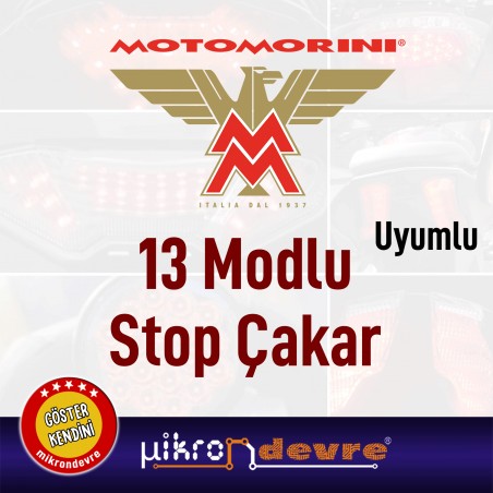 Moto Morini Uyumlu 13 Modlu Stop Çakar Modülü